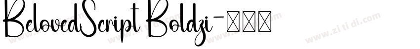 BelovedScript Boldzi字体转换